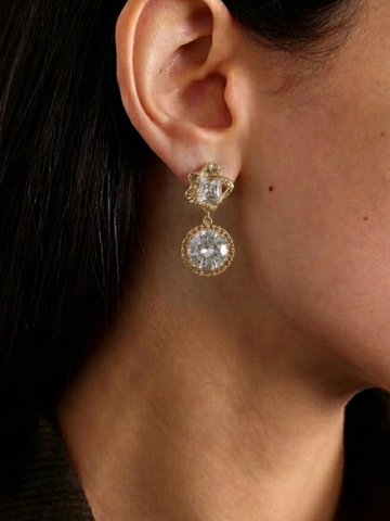 Leona Zirkon Sallantılı Küpe