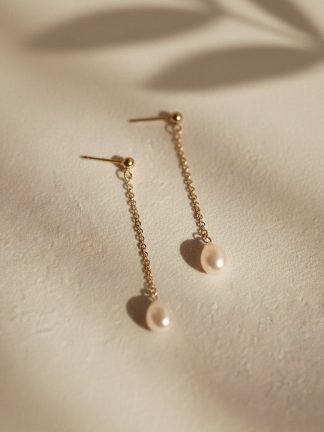 Leah İnci Zincir Küpe