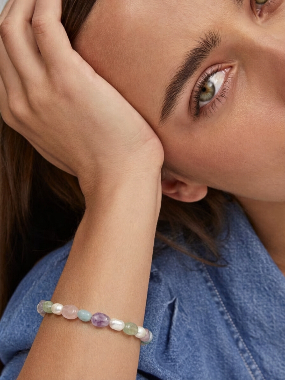 Hailey Karışık Doğal Taş Bileklik