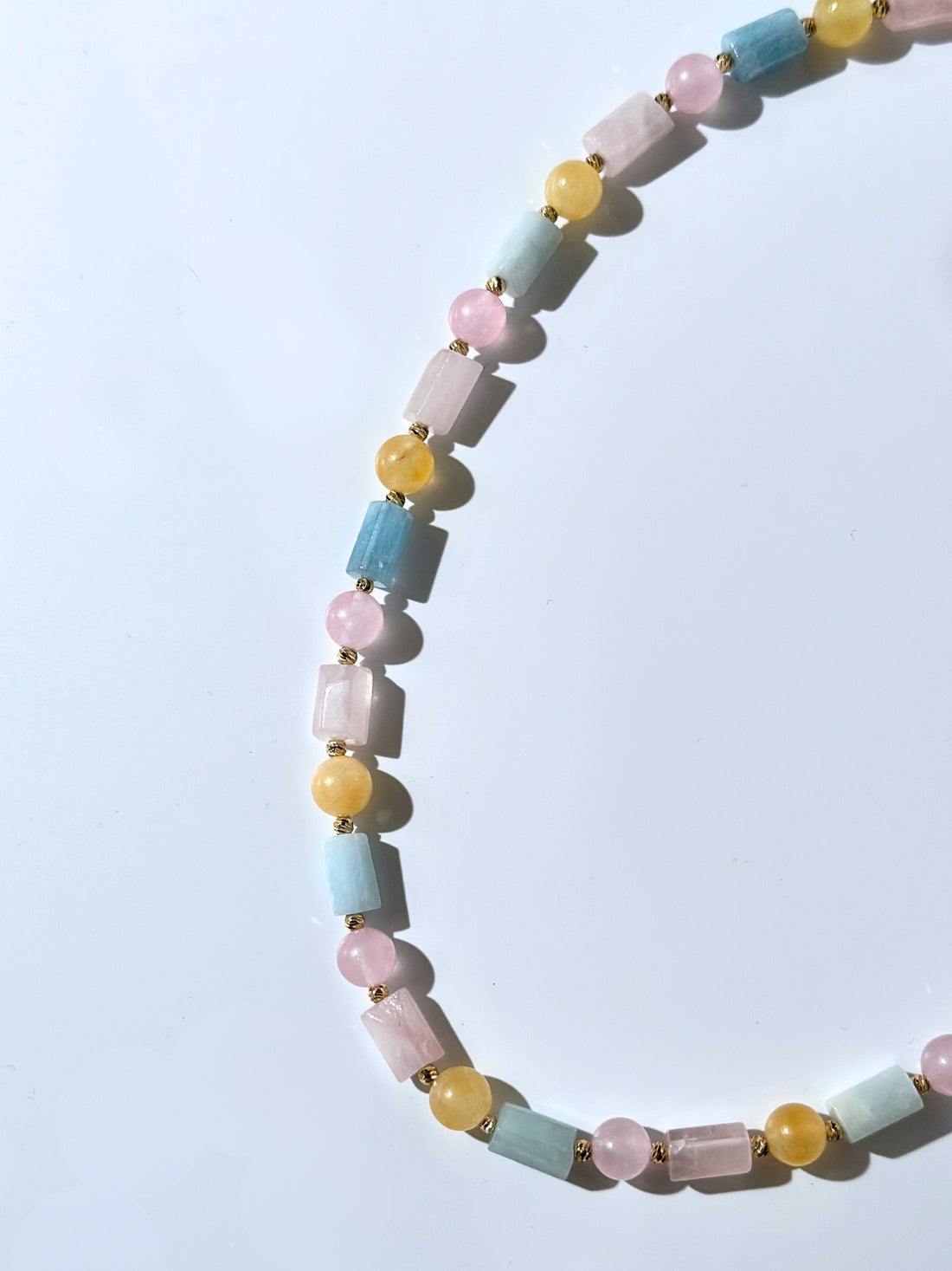 Stella Pastel Tonlar Doğal Taş Kolye