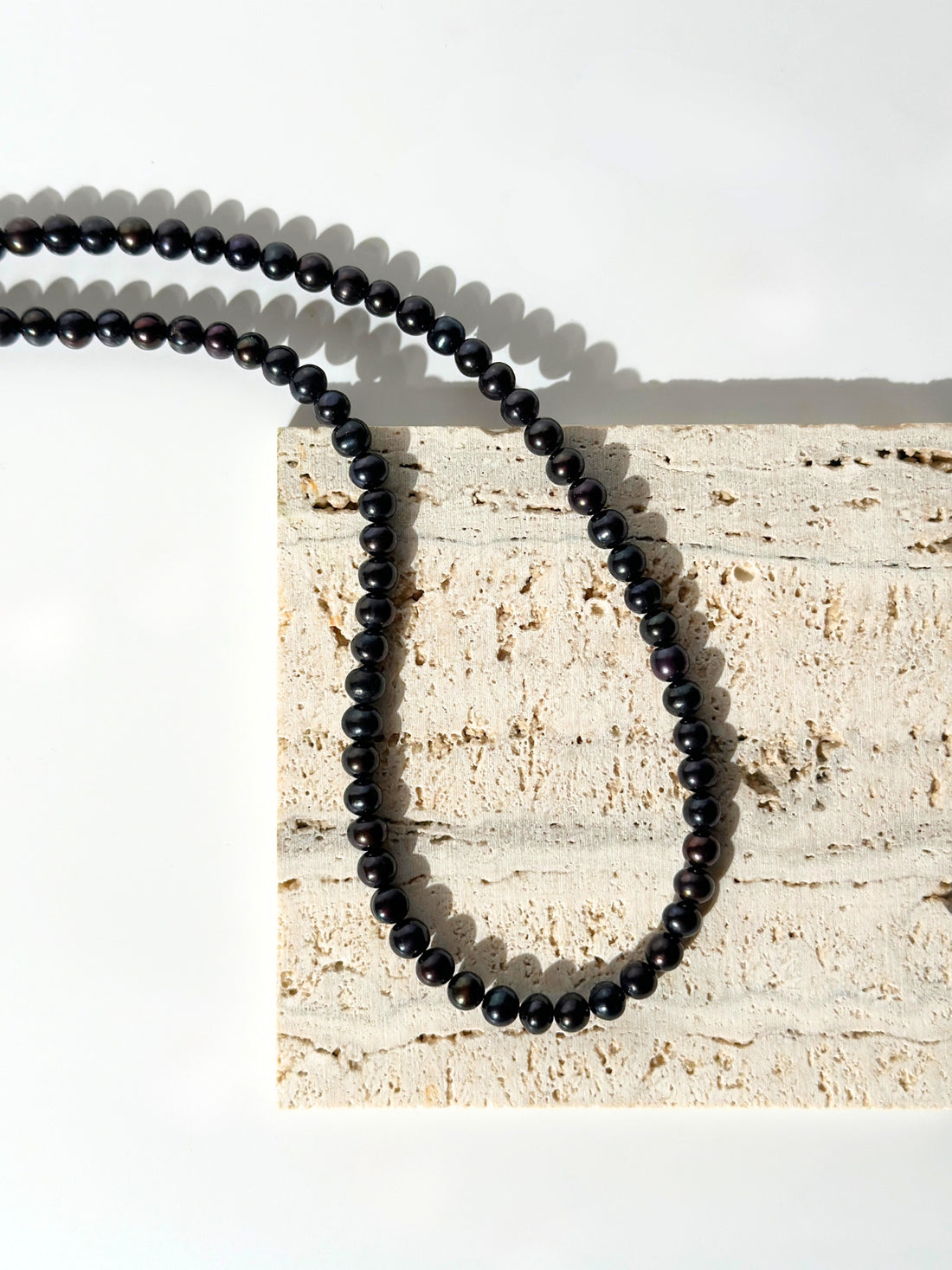 Sylvie Siyah İnci Kolye