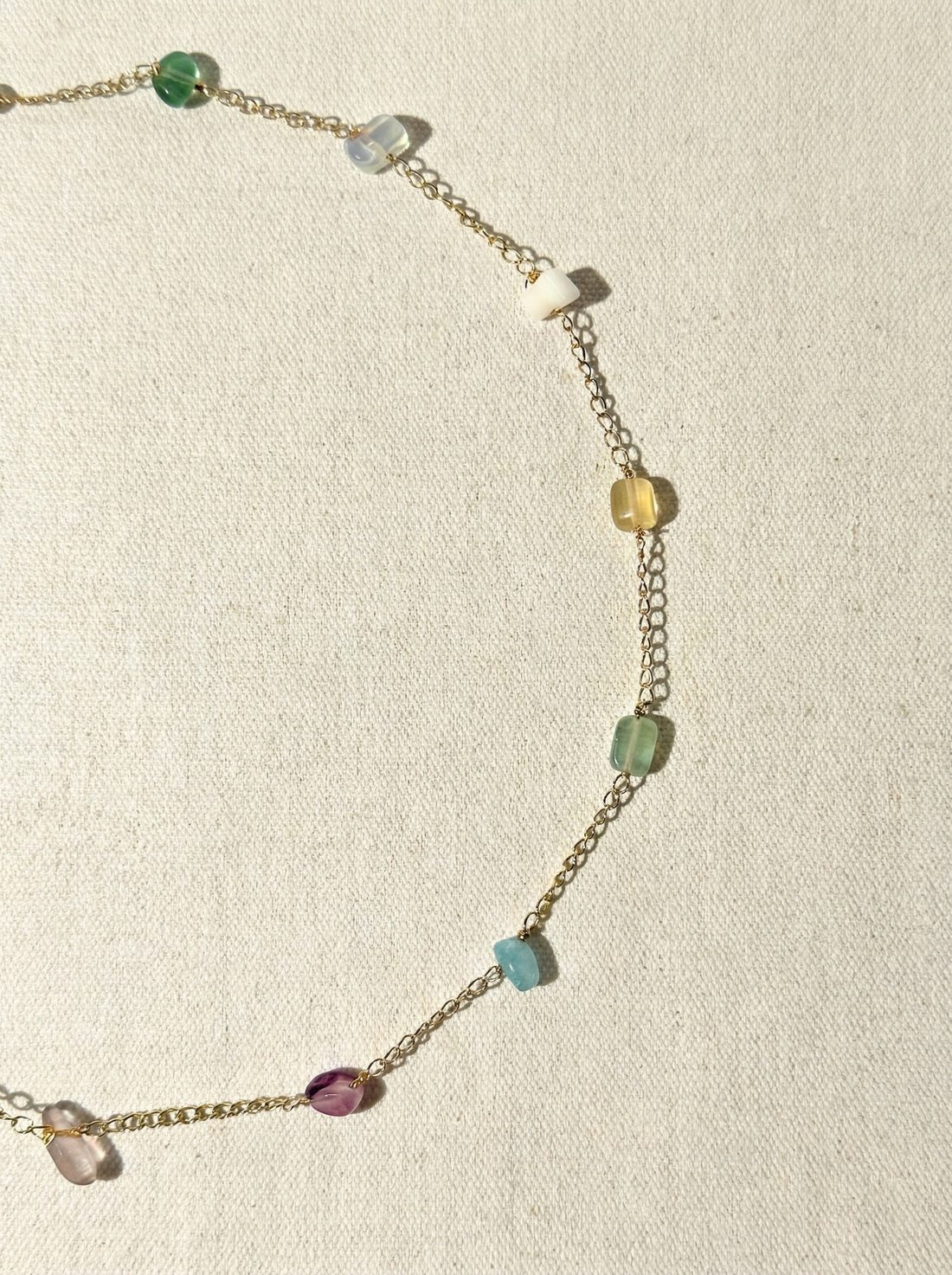 Aria Doğal Taş Zincir Kolye