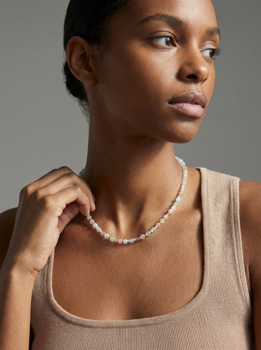 Rebeca Minimal Doğal Taş Kolye