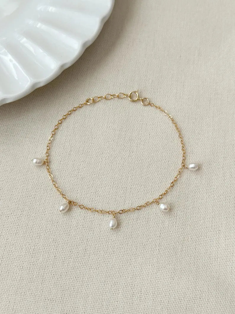 Venice Minimal Tatlı Su Zincir Bileklik