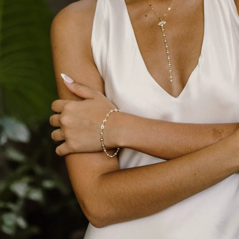 Mira İnci Zincir Bileklik