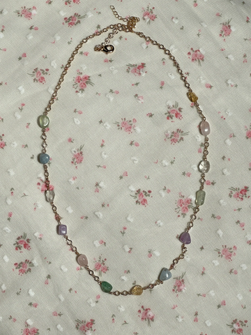 Noura Doğal Taş Zincir Kolye