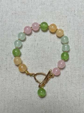 Janie Pastel Renkler Doğal Taş Bileklik