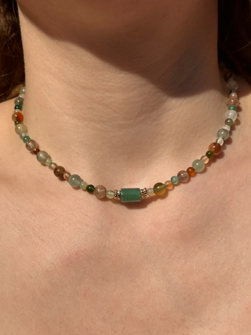 Christa Aventurin & Rutil Kuvars Kolye