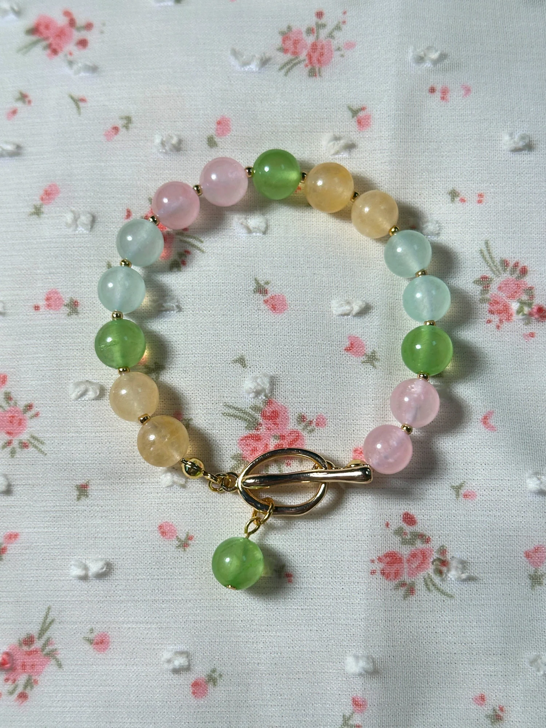 Janie Pastel Renkler Doğal Taş Bileklik